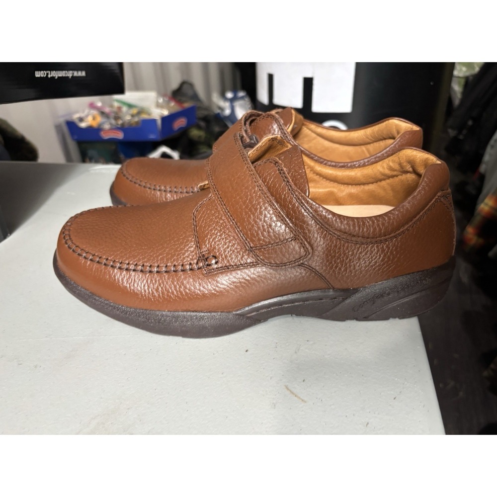 Dr. Comfort Scott Men's Size 11.5 Diabetic/Casual Shoes Brown 9020 Leather NIB